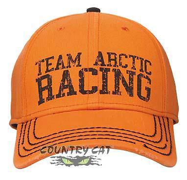 Arctic cat team arctic racing cap hat - orange - men&#039;s s/m l/xl - 5243-09_