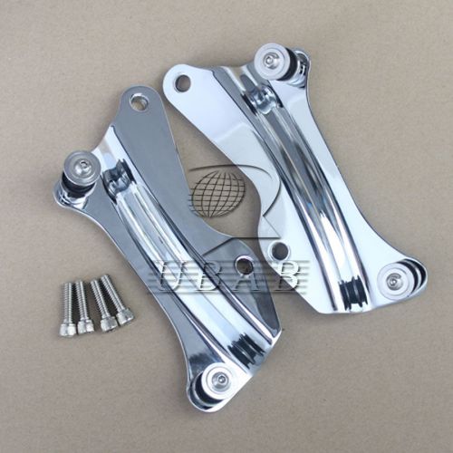 Chrome detachable 4 point docking hardware for harley road king touring 2014 up