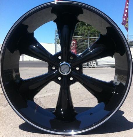 24" inch wheels rims black dw19 6x139.7 escalade 2007 2008 2009 2010 2011 2012