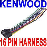 Kenwood genuine original car stereo wiring harness plug 16pin