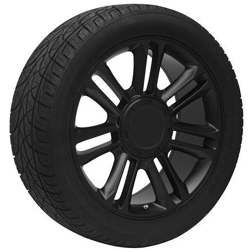 22″ black chevy silverado suburban tahoe avalanche wheels and tires