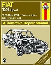 Fiat 124 coupe spider haynes repair manual new 68-78 owners book service