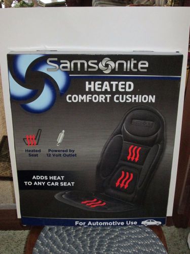 New in box samsonite heated comfort cushion 12 volt power 2 heat modes