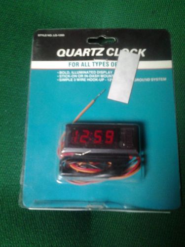 Universal illuminated car quartz clock