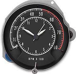 Oer 1277441 tachometer 1968-70 charger/b-body rallye 5000 rpm red line
