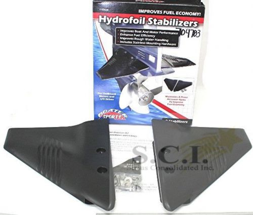Boater sports marine boat outboard i/o drive hydrofoil stabilizer
