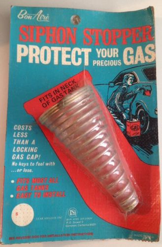 Vintage new stop gas theft spring anti syphoning stopper