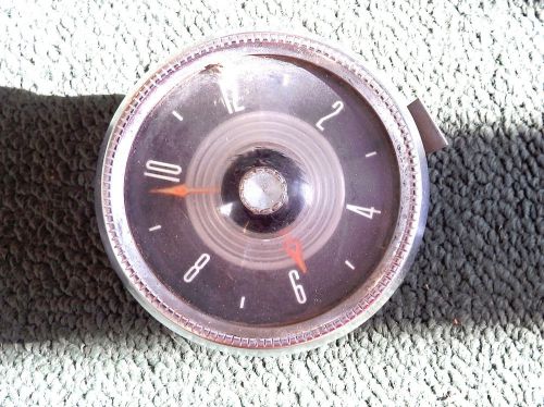 1955 ford car 6 volt clock with retainer brackets - westclox