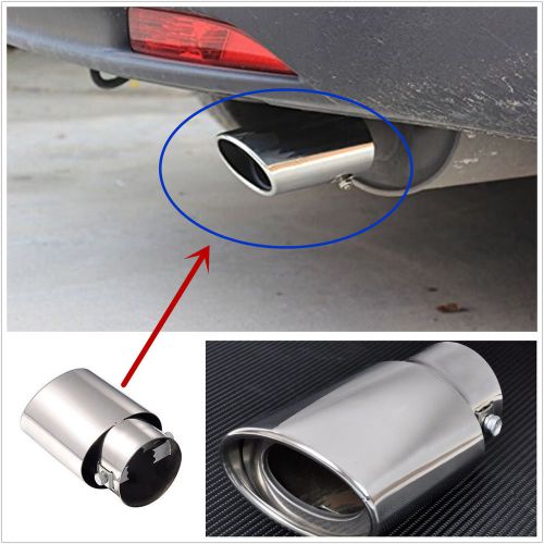 Stainless steel silver chrome car pickup exhaust tail muffler tip pipe 1.8-2.2 t