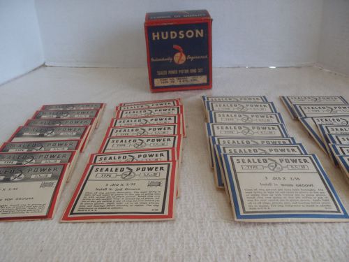 1935-39 hudson 8 cylinder automobile car  sealed power piston ring set nos