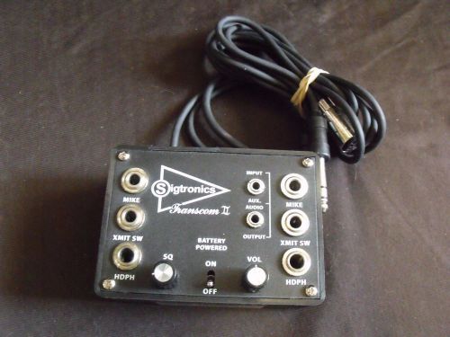 Sigtronics transcom ii spo-42 voice activated intercom 4 way portable in a box
