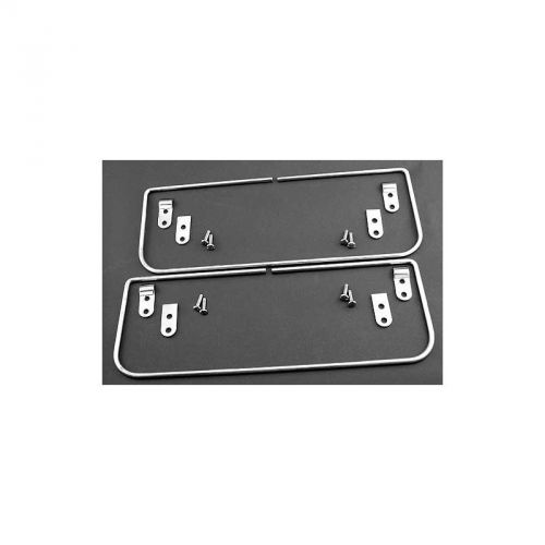 Ford sun visor brackets - chrome plated with hardware - ford standard coupe,