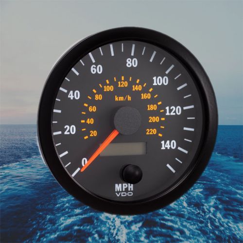 Vdo cockpit vision speedometer gauge 100mm 4&#034; 220 km/h 140 mph 437-015-017c