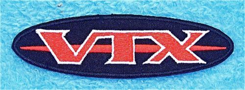 Honda vtx  motorcycle  embroidered  iron on  patch  4 3/4&#034;w x 1  5/16&#034; h