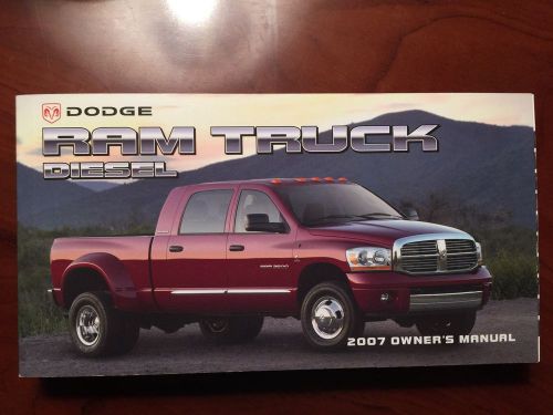 2007 dodge ram truck diesel factory owners manual