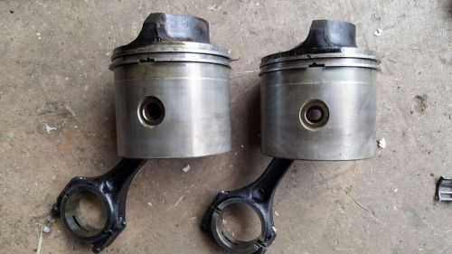 Force 85 hp 125 pistons (2) 1989 w/ connecting rods