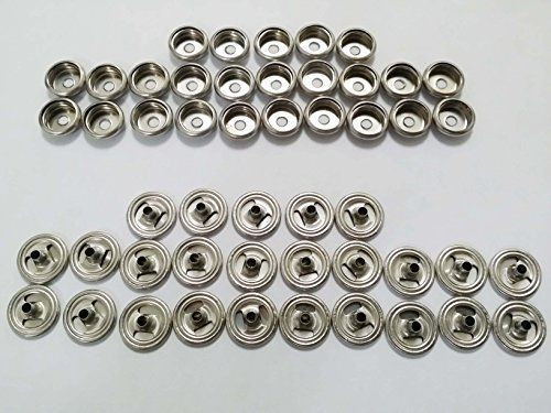World 9.99 mall 50 piece stainless steel snap fastener, cap &amp; socket only,