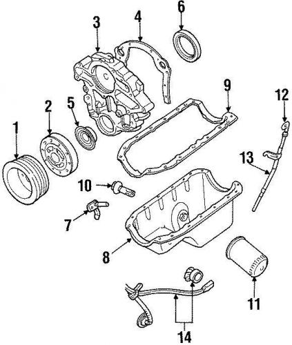 Ford oem engine crankshaft seal f37z6701a image 6