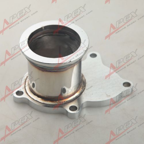 T3/t4 turbo 5 bolt exhaust turbo down pipe flange to 2.5&#034; 63mm v band adapter