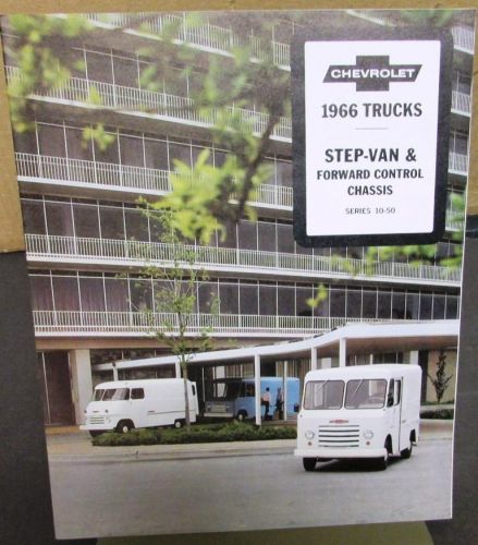Original 1966 chevrolet truck dealer sales brochure step-van forward control