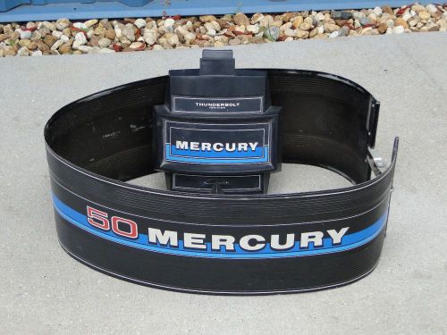 Mercury 50 hp side cowling wrap with front cover assembly 1977-1986