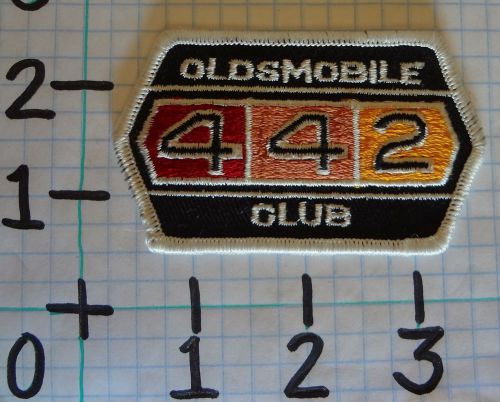 Vintage nos oldsmobile car patch from the 70&#039;s 004 442 club