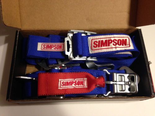 Simpson quarter midget seat belts harness 29026bl - bolt in (blue)