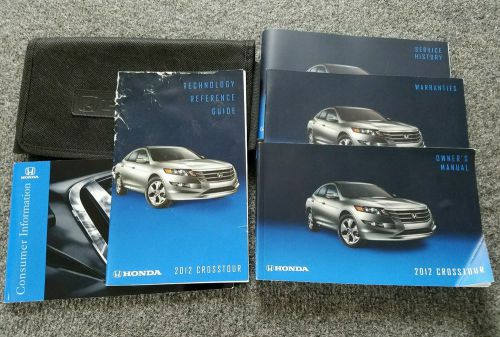 2012 honda crosstour  owners manual set with technology guide