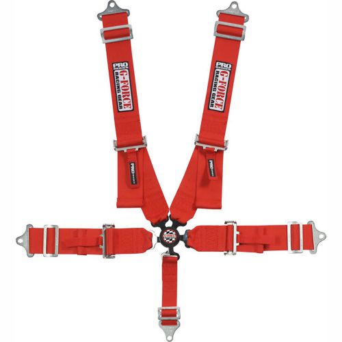 G-force 7000rd 5-point sfi camlock racing harness red