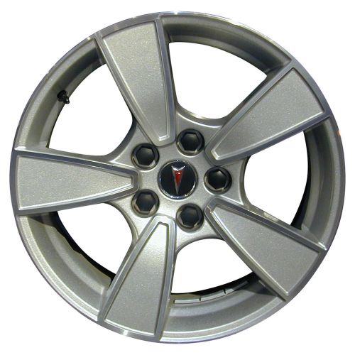 Oem reman 18x8 alloy wheel, rim sparkle silver painted with machined face - 6639