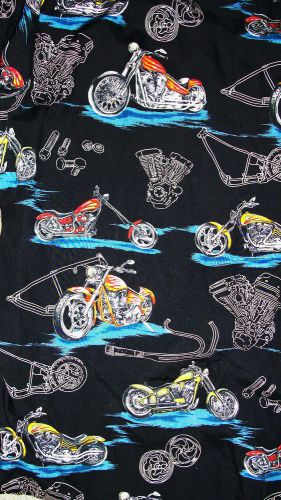 Motorcycle shirt 2xl ? hawaiian camp island silk? button ss paradise found