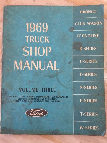 1969 truck shop manual volume three