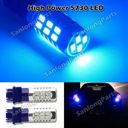 2x backup blue led bulb reverse light 22 smd 5730 led high power 3156 3157 4057