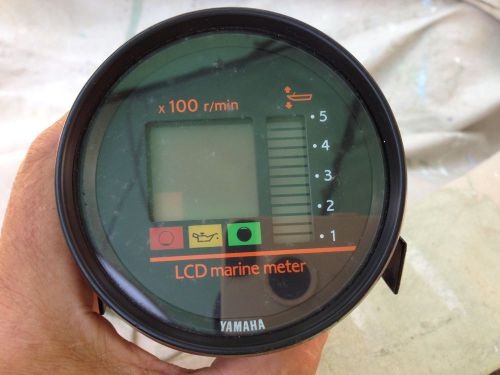 Yamaha lcd marine meter multi-function gauge tachometer  outboard oil temp oem