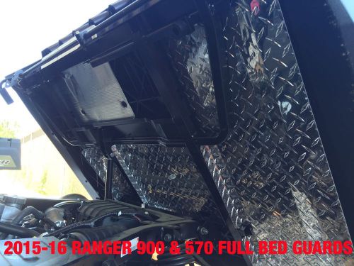 2015--2016 full size ranger 900 blk dia plate under bed mud guards