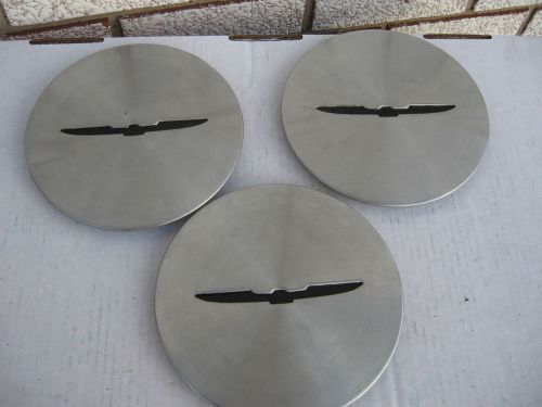 Ford thunderbird hubcaps center caps (3) 1993 94 95 96 97  7-3/4 &#034;  aluminum