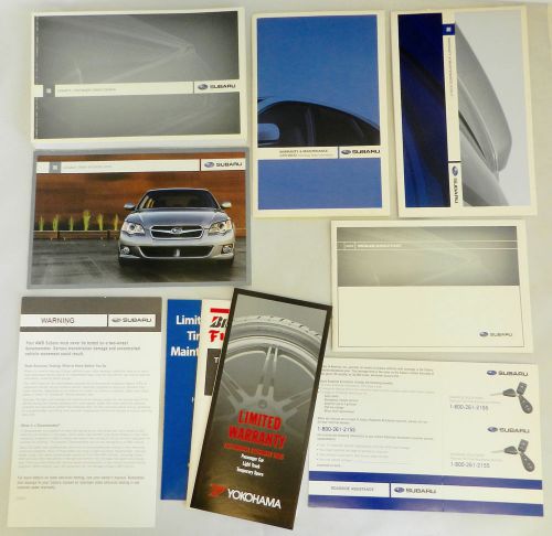 Subaru legacy outback  owners manual handbook pack 2004-2009