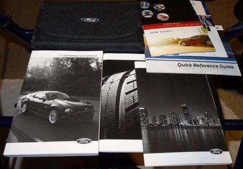 2013 ford mustang oem owner&#039;s manual w/ supplements &amp; case