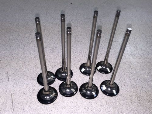 Nascar xceldyne coated titanium valves 1.615 x 5.820 x 7mm flat face solid stem