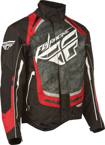 Fly racing 470-2182~4 snx pro jacket black/red l