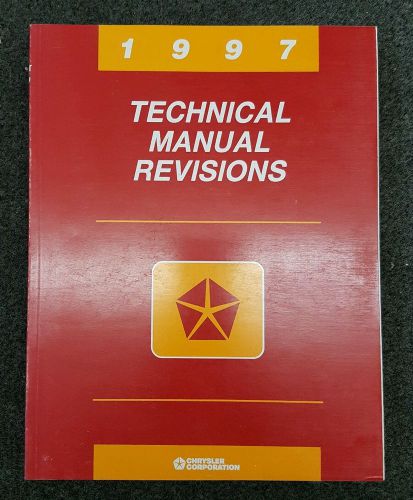 1997 chrysler corp technical manuals revisions factory manual (full line)