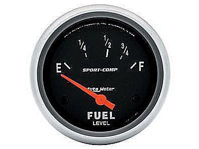 Auto meter 3515 sport-comp fuel level gauge 2-5/8&#034; electrical 73-10 ohms