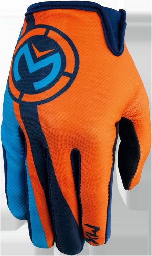 Moose racing s6 mx2 gloves cyan/orange xl motocross atv offroad quad gloves