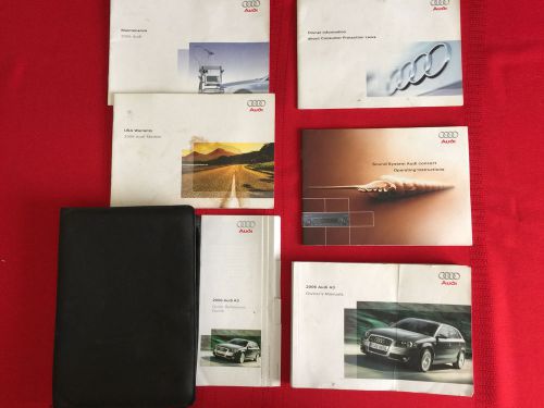 2003 audi  a3 factory owners manual set and case