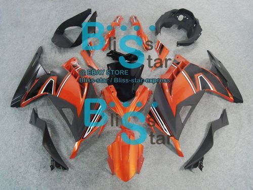 Orange injection fairing bodywork set fit kawasaki ninja 300 2013-2016 16 b b1