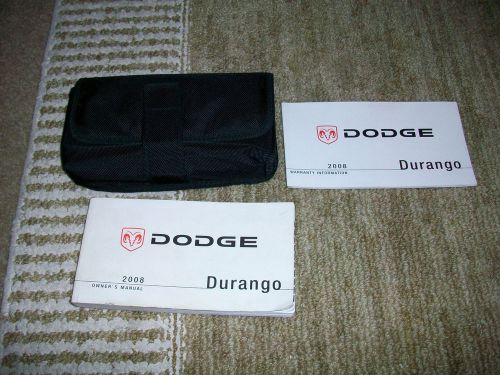 2008 dodge durango owners manual kit with cover