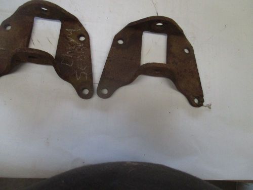 Pair rear axle leaf spring mount brackets 1947-1948 chevy car