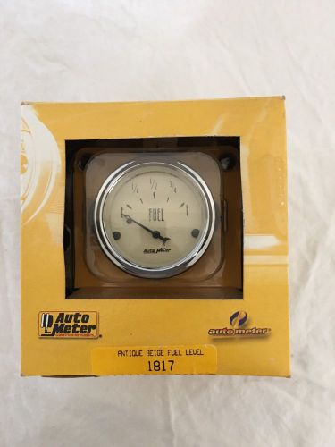 Autometer 1817 antique beige fuel level gauge