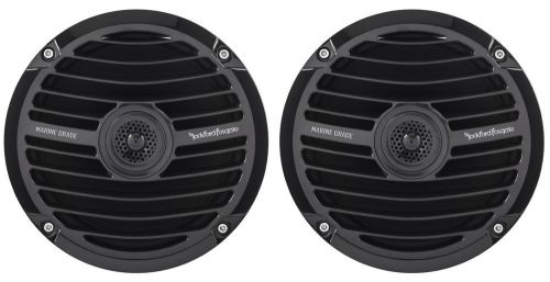 Pair rockford fosgate prime rm0652b 6.5&#034; 100w marine/boat speakers black 4-ohm