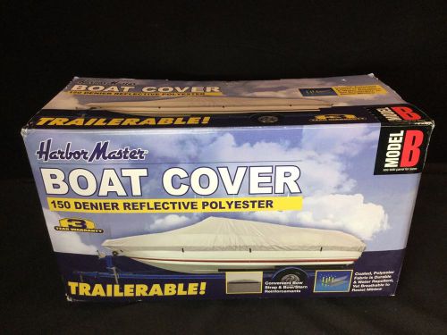 Harbor master boat cover, 150 denier reflective polyester, model b *new*